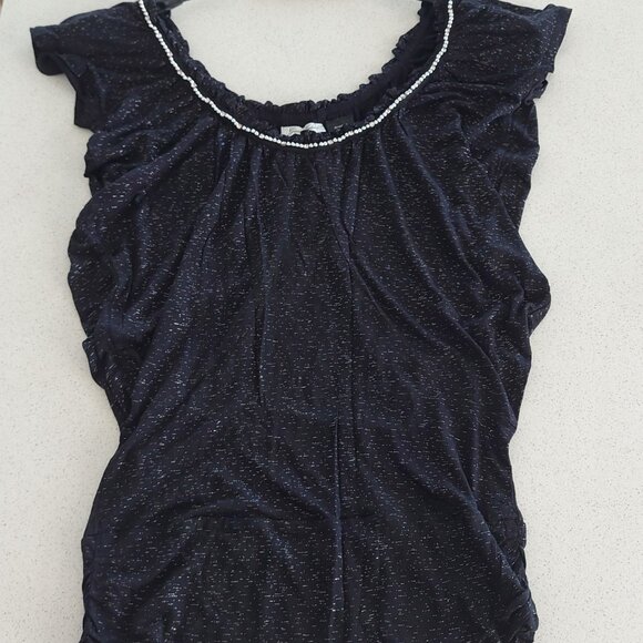 NEW Y2K Womens XS XS/S GUESS lot Sparkle Tank Sweater Bodysuit Red Tee Tube Top - Picture 13 of 15